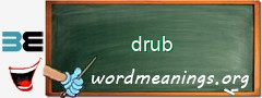 WordMeaning blackboard for drub